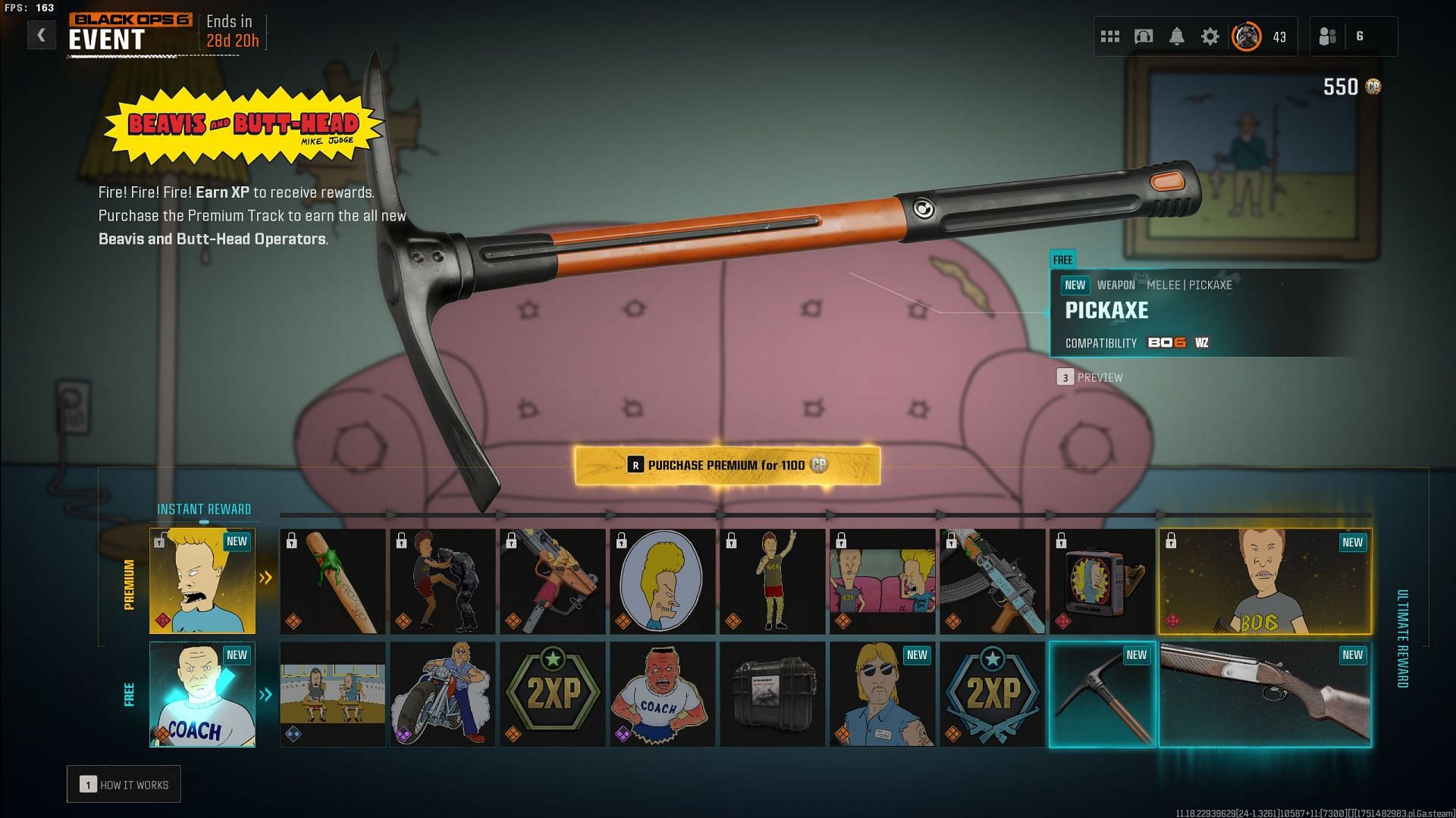Event rewards (Image via Sportskeeda Gaming || Activision)